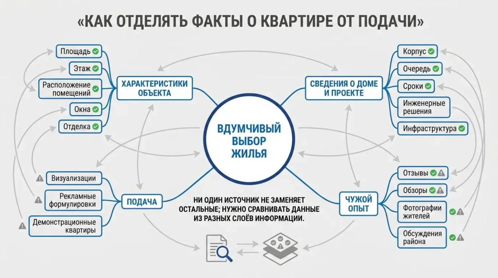 Как отделять факты о квартире от подачи